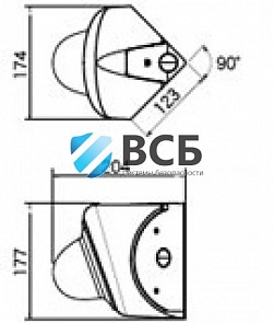 Угловой кронштейн  Bosch VDA-CMT-DOME